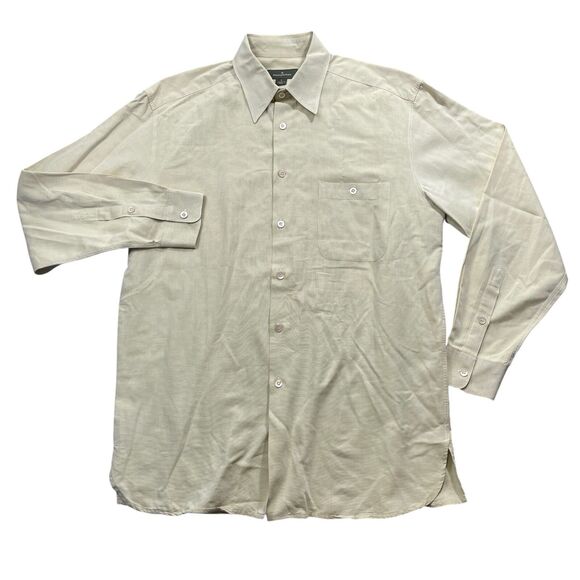 Ermenegildo Zegna Other - Ermenegildo Zegna Italy Large Button-Up Men's Dress Shirt Long Sleeve